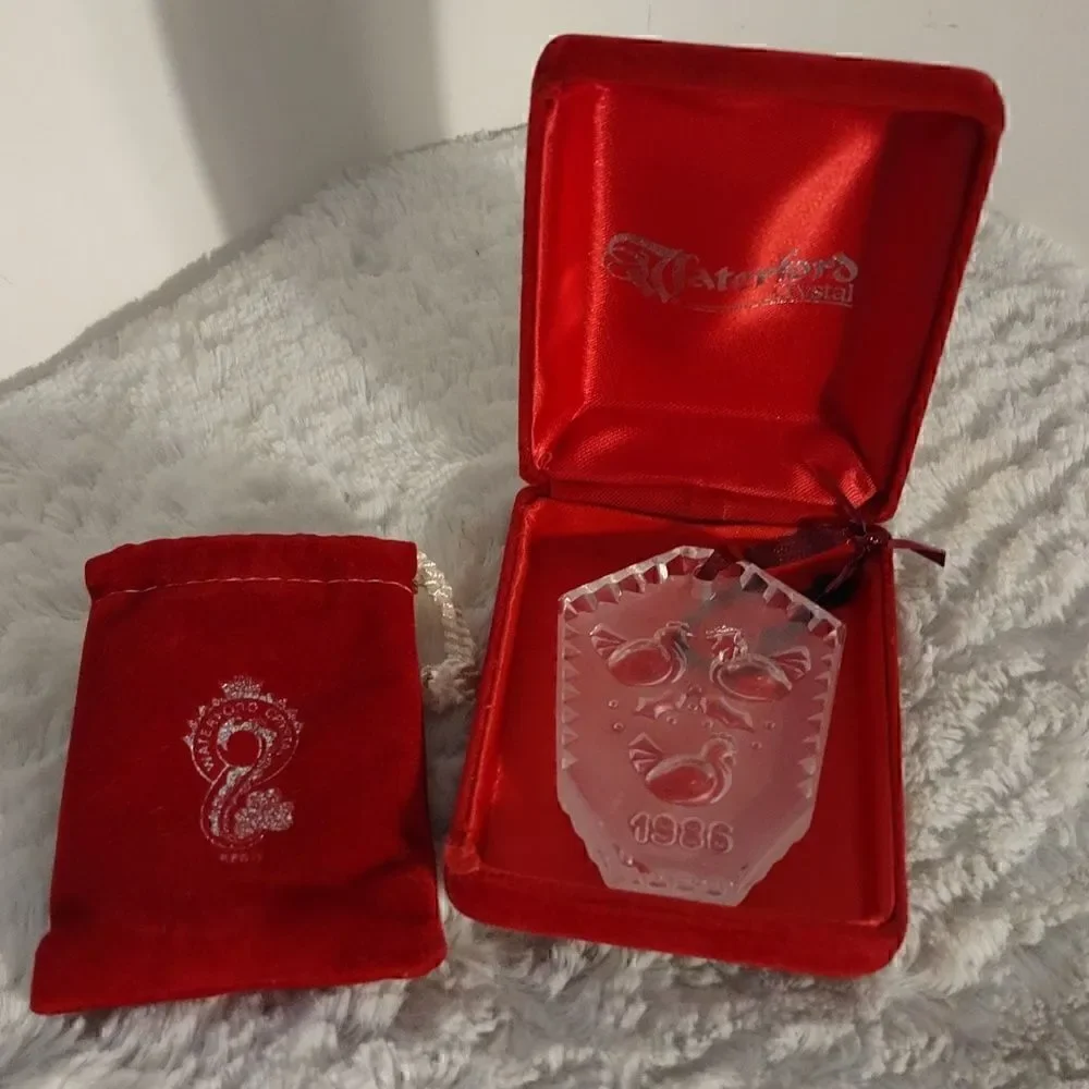 Vtg Waterford Crystal 12 Days of Christmas 
